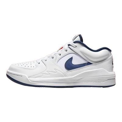 Air Jordan Stadium 90 Wit Middernachtblauw Dames Sneakers Gym-Rood HJ4406-100