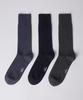 247Silijeu Supima Cotton 3-Pack Socks Blue Mix