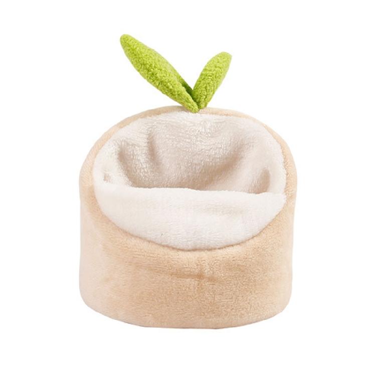 Guinea Pig Bed Hamster Warm Nest Hedgehog Hideout Small Animals Cage Supplies 1 хаки