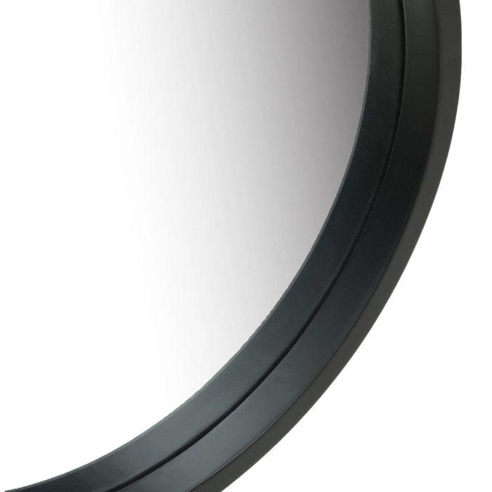 VidaXL Miroir mural avec sangle 50 cm Noir 320367