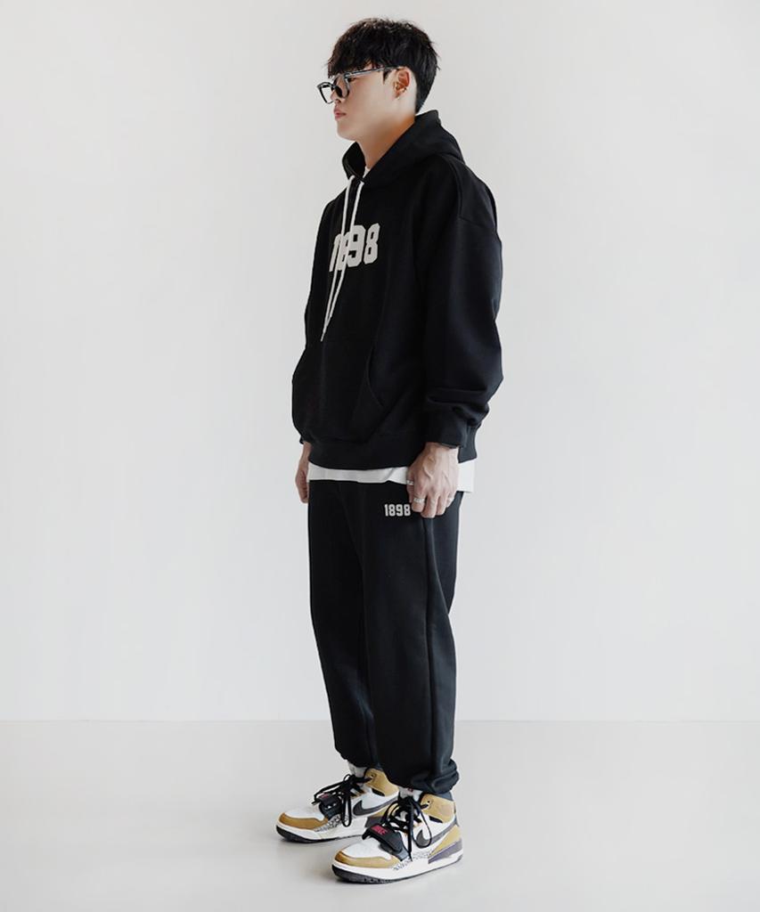 1898 Garments Sweat Hoodie [Black]