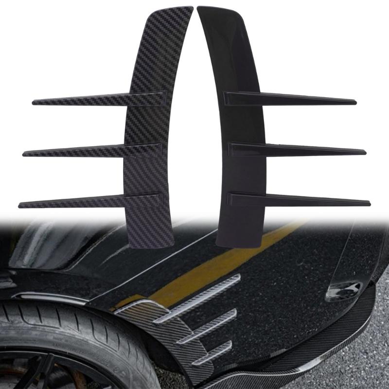Car Fenders Trim Decorative Intake Universal Auto Air Flow Bumper Side Vent Decal Scoops Hood Spolier Sticker
