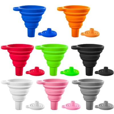 Portable Folding Silicone Funnel for Kitchen Liquid Dispensing