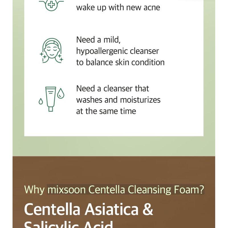 mixsoon - Centella Cleansing Foam