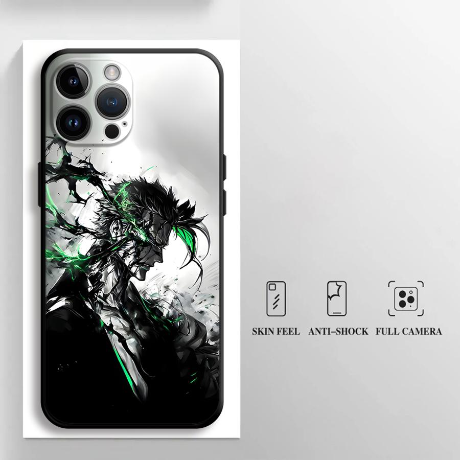 

Case for iPhone 13 12 11 17 Pro Max 7 8 XR 15 16 14 Plus 17Air XS Max Black Soft Phone Cover One Piece Zoro Handsome iPhone 12