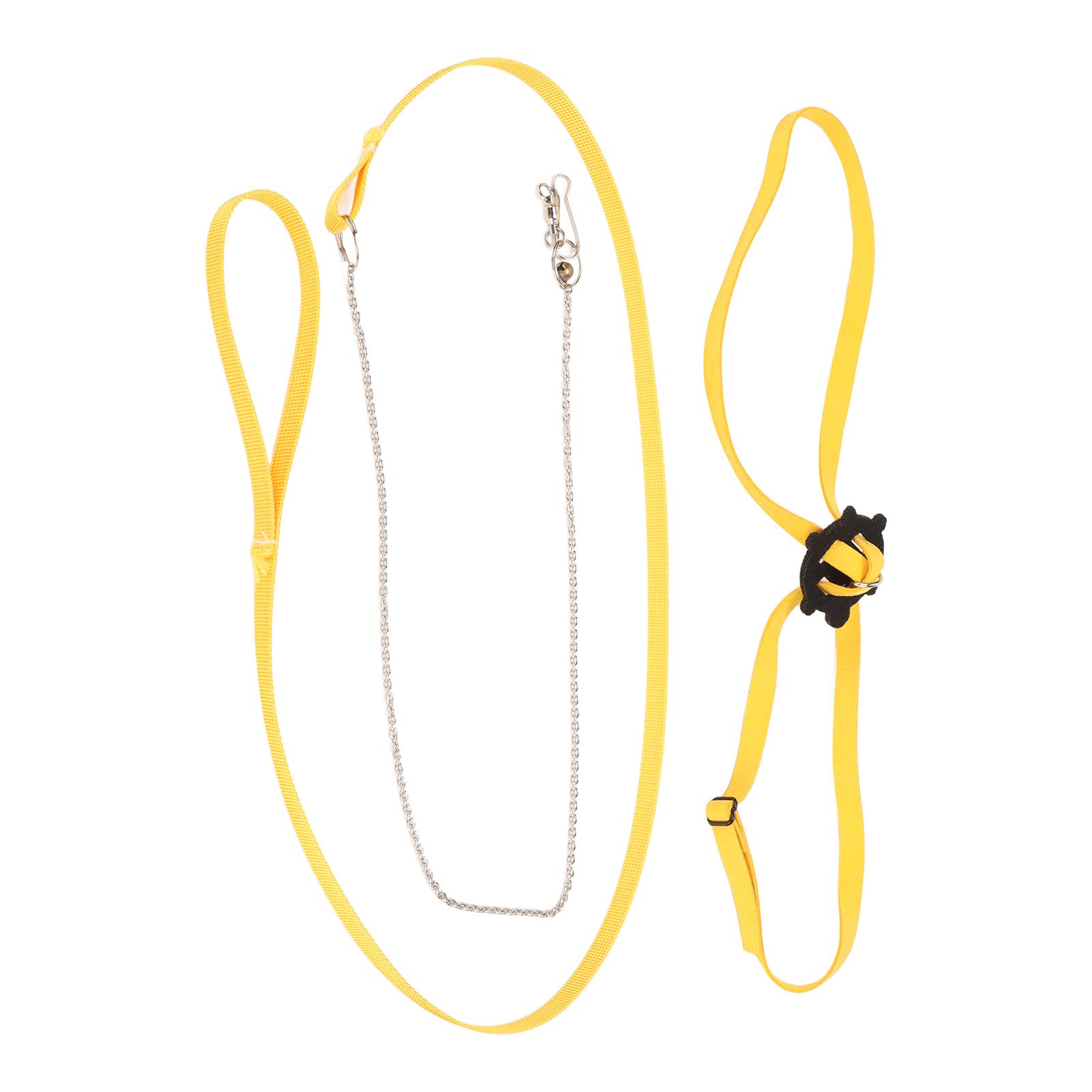 

Шлейка для черепахи с поводком, регулируемая, приятная к коже, шлейка для питомца, поводок для рептилии для улицы S 100x40x0.3cm / 39.4x15.7x0.1in жёлтый