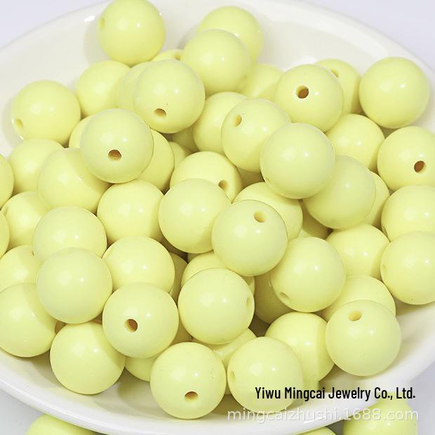Eco-Friendly Acrylic Macaron Round Beads for DIY Jewelry Bracelets