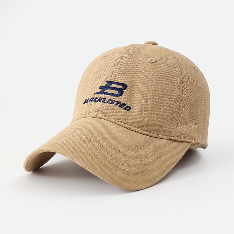 Embroidered Baseball Cap With Adjustable Strap For Summer Sun Protection