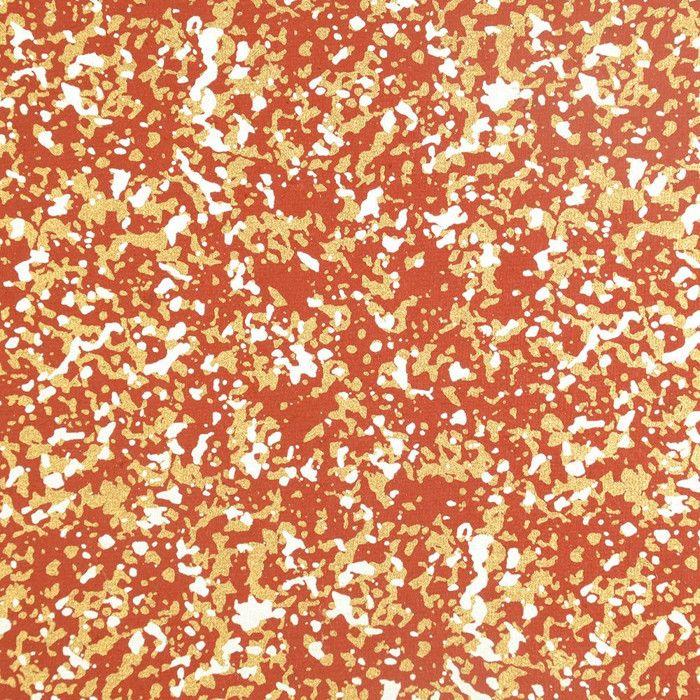 PAPERTREE 50*70 100g ABSTRACT Rouge/or - Lot de 10 feuilles