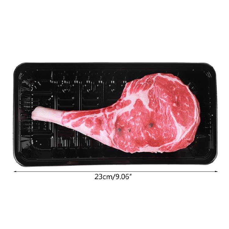 Dog Squeak Toy Interactive Stuffed Realistic Steak Chew Toy Reduce Anxiety