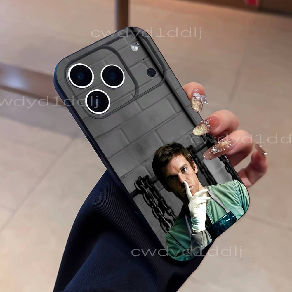 D-Dexter Morgan Phone Case For iPhone 17,16,15,11,12,14,13 Pro Max Mini XS,XR,7 Plus 16E Air Shockproof Soft Cover