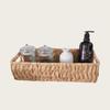 Water Hyacinth Woven Storage Basket - Magazine & Handheld Organizer
