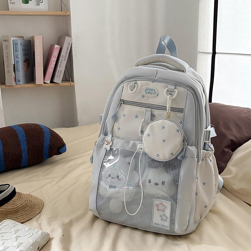 Zaino Ins giapponese nuovo ad alto valore, fresco e dolce, borsa pain, zaino leggero e di grande capacità per studenti delle scuole medie e superiori