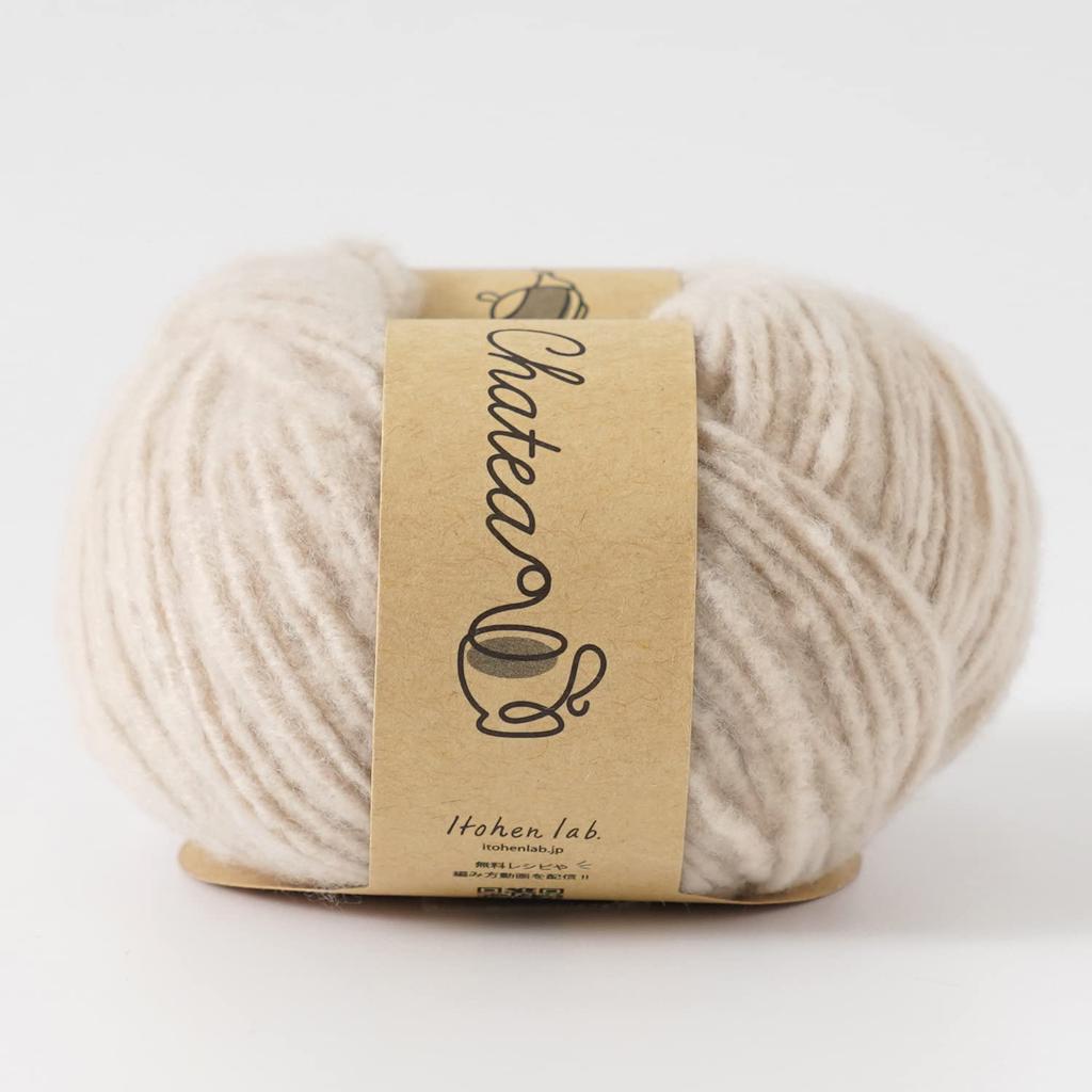 Raw Wool Knitworm Yarn Chatty Fluffy Medium 30g Nuts 10-Ball Set, Yarn, Weight, (approx. 84m), 100% Polyester, 1.