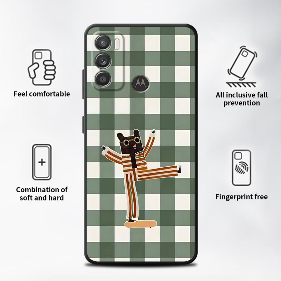 Case for Motorola Moto G53 G30 G52 G60s G71 G22 Edge40 G51 G73 Edge 20 Pro 30 Lite G50 G32 Phone Cover Creative Cartoon Animals