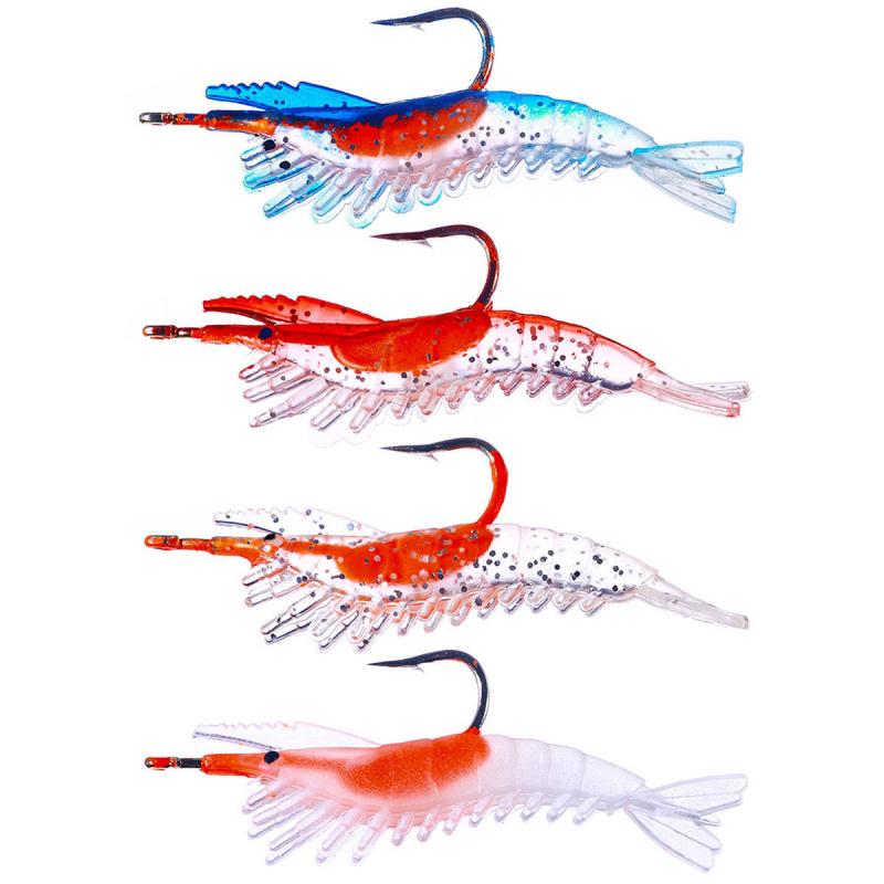Lure Soft Bait6cm3gPewter Shrimp5Only Bionic Fake Bait for Sea Bass and Universal Freshwater and Saltwater Fishing Lure