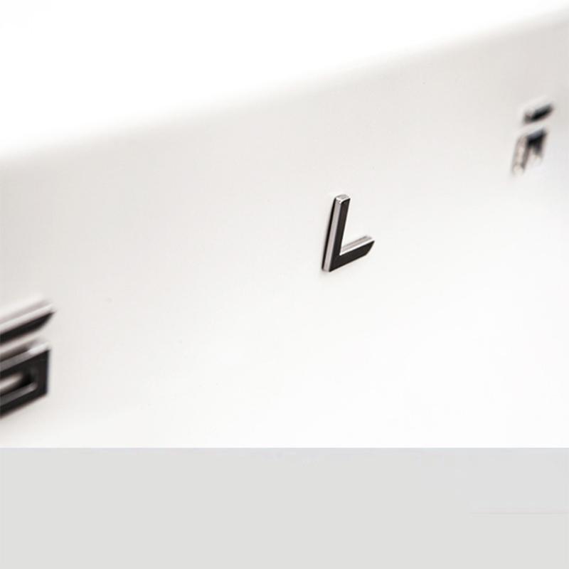 3D-Kofferraum-Buchstaben, Heckklappen-Emblem, selbstklebendes Abzeichen, passend für Modell 3/Y/X/S