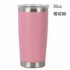 20oz Mehrfarbiger Edelstahl Auto-Becher 304 Innenleben Isoliertes Thermosgefäß, Tragbarer Auslaufsicherer Reise-Kaffeebecher