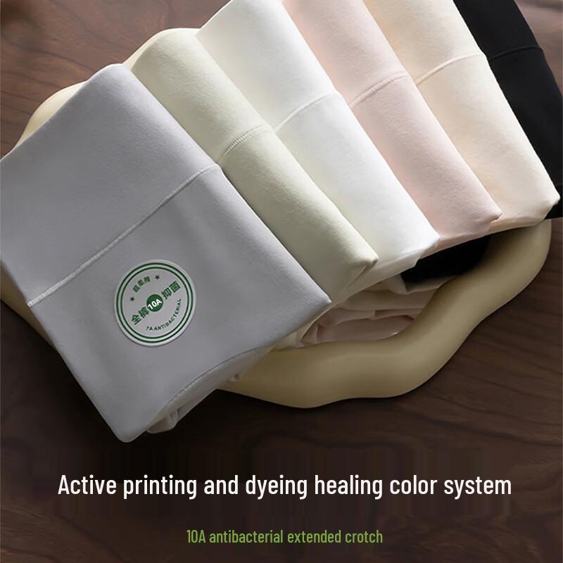 FitonTon Women's High Waist Cotton Tummy Control Briefs 4-Pack