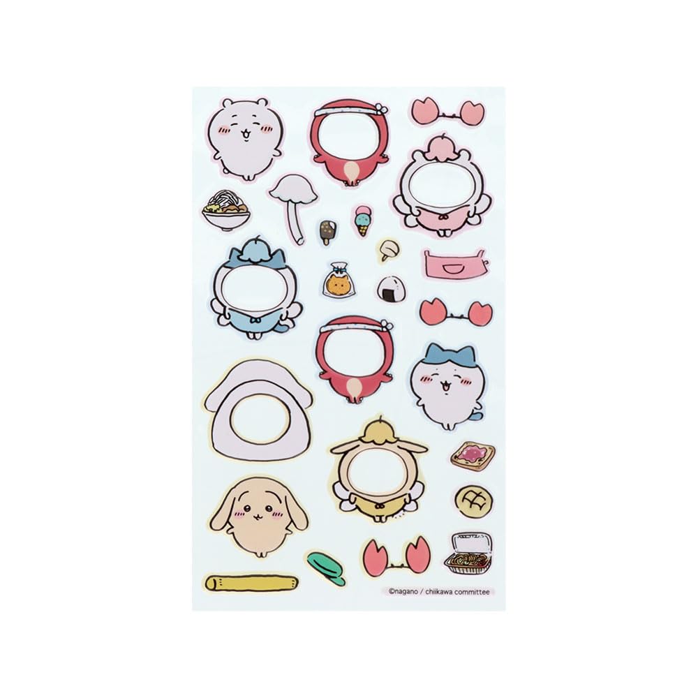 Stationery Chiikawa Goods 2711645B Sun-Star Dress-Up Stickers, Pink,