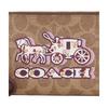 Coach Logo Zip Closure Coated Canvas Clutch Bag Small Women Clutch Bags Brown CX589-IMXGY