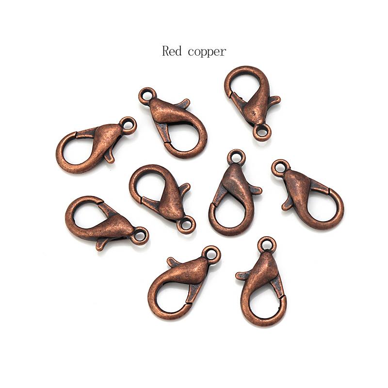 50pcs Jewelry Findings Alloy Lobster Clasp Hooks Bracelet End Connectors For Jewelry Making Necklace bracelet Chain DIY Supplies