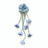Long Streamer Bell Orchid Scrunchie Fairy Style Bell Flower Ponytail Holder  Birthday Gift