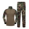 Herren Taktisches Camouflage Uniform Set Outdoor Trainingsanzug Langarm Atmungsaktiv Langlebig Militärstil