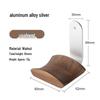 Heavy Duty Solid Walnut Wood & Metal Headphone Stand
