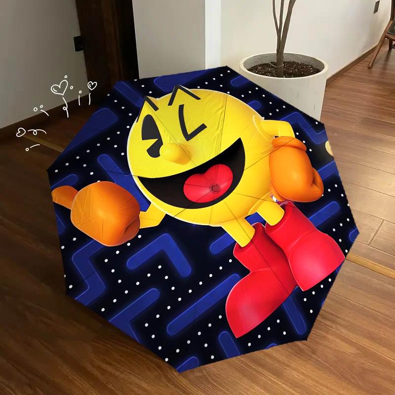 1pc Pac-Man, Classic Themed High-quality Umbrella,Automatic Opening and Closing Umbrella,Multi-functional Umbrella G0811394