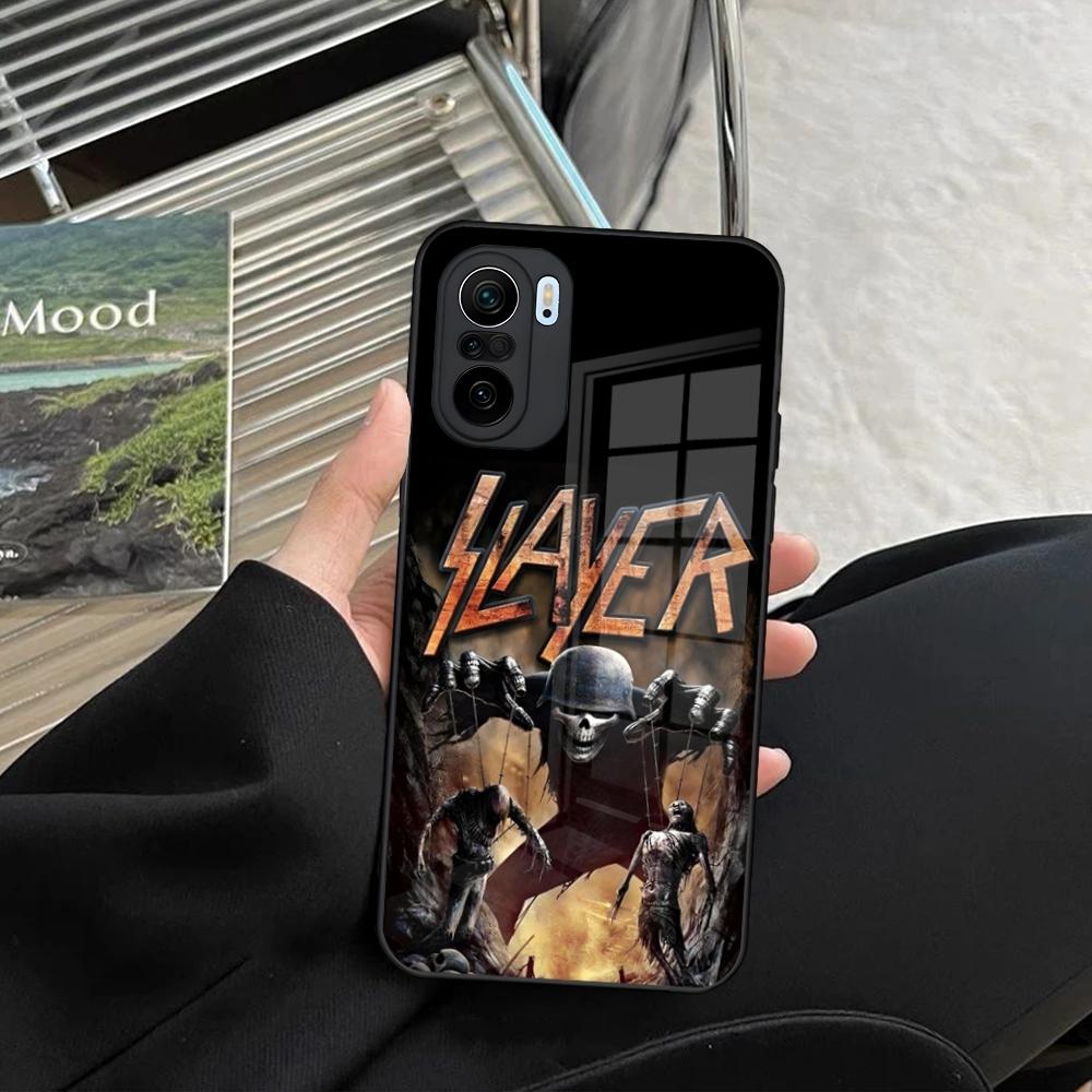 Slayer Heavy Metal Rock Band Phone Case for Xiaomi Redmi Note 14 13 12 11 Ultra Pro Lite 5G Toughened Glass Cover
