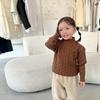 Clearance: Children's Cable Knit Sweater - Autumn Style Wool Pullover for Girls & Babies, Parent-Child Matching Option Available.
