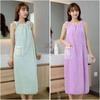 Extended Bath Towel Wearable and Wrappable Adult Bathrobe Casual Home Wear No Shedding No Fading Soft Absorbent Pure Cotton Sweet Cute