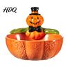 Spooky Home Decor Halloween Candy Bowl Pumpkin Ghost Shaped Dish Serving Trick or Treat Bowl Tray for Cookie Dessert Party Supplies