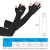 Mangas de Braço de Resfriamento com Dedos Ergonômicos Homens Mulheres Proteção Solar UV Mangas Longas para Ciclismo