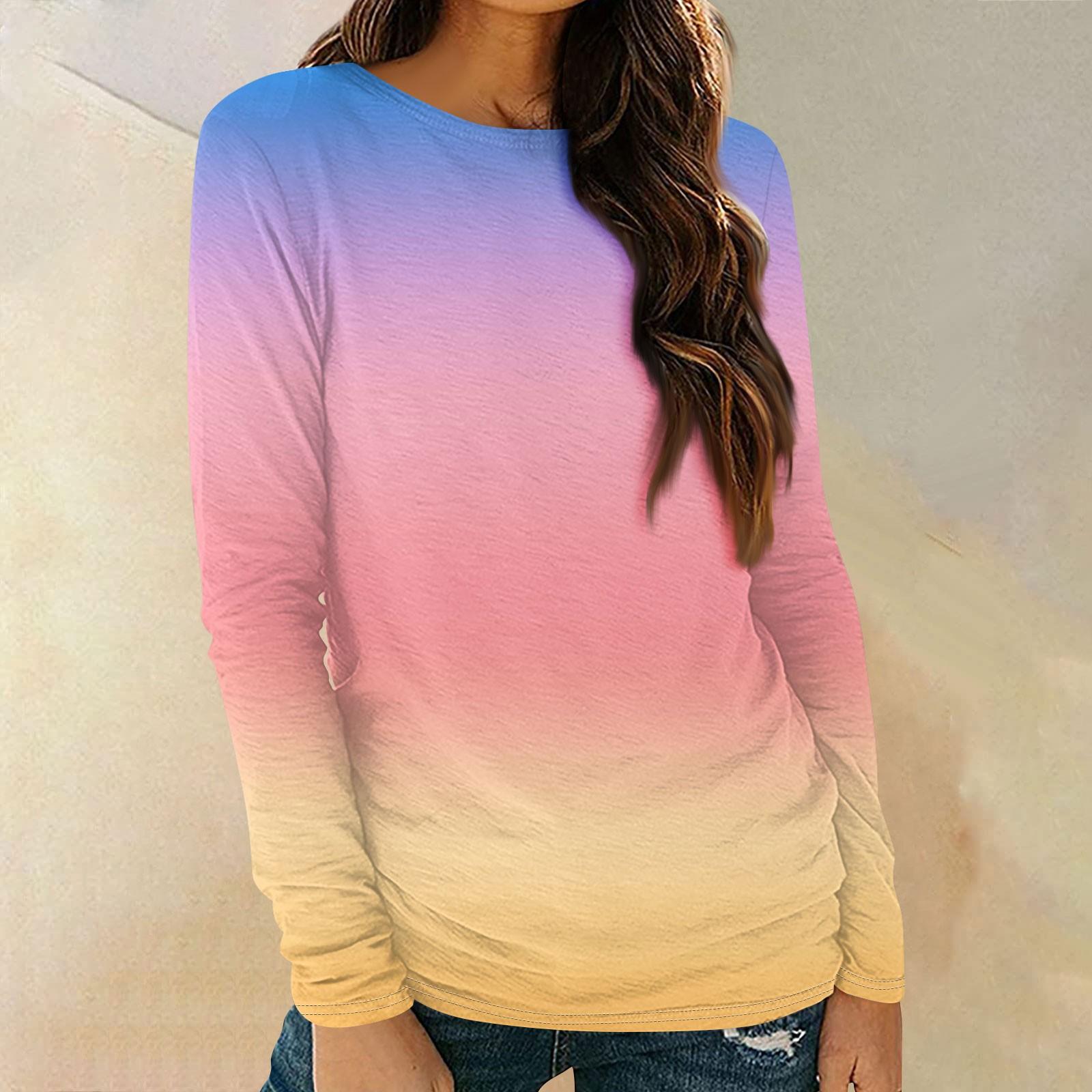 

Женские рубашки с длинным рукавом и круглым вырезом, базовая футболка, повседневный топ, осенняя модная туника, облегающие футболки XL розовый