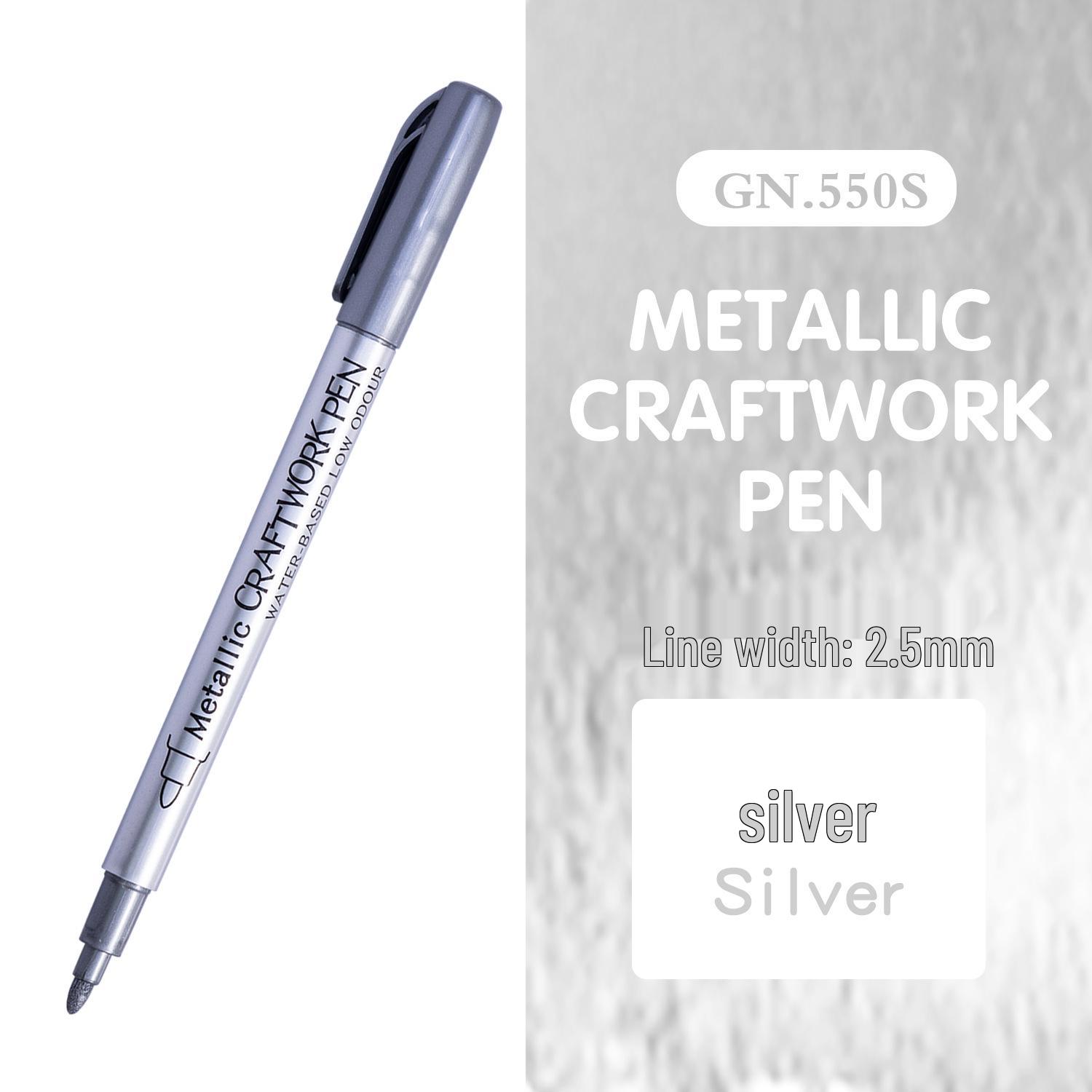 

Guan Na 550 Metallic Water-Resistant DIY Craft & Doodle Pen for Cards