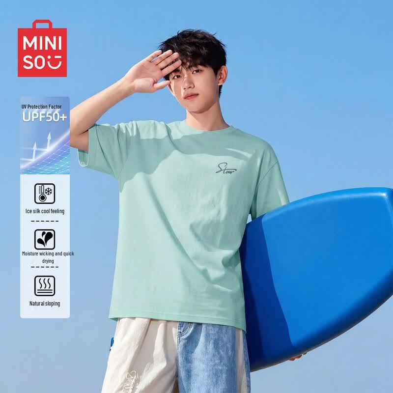 MINISO Men s Outdoor Quick-Dry Short Sleeve T-Shirt 4XL