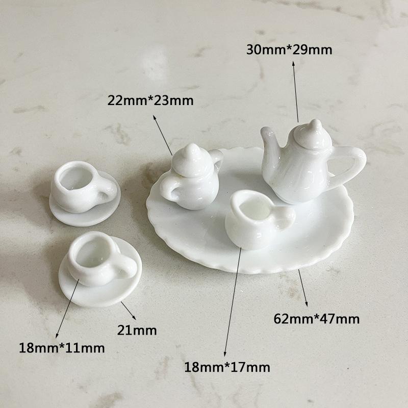 

1 набор миниатюрных столовых приборов ролевые игры игрушка 1:12 Кукольный домик Мини Кухня Керамическая Чашка Для Кукольных Аксессуаров