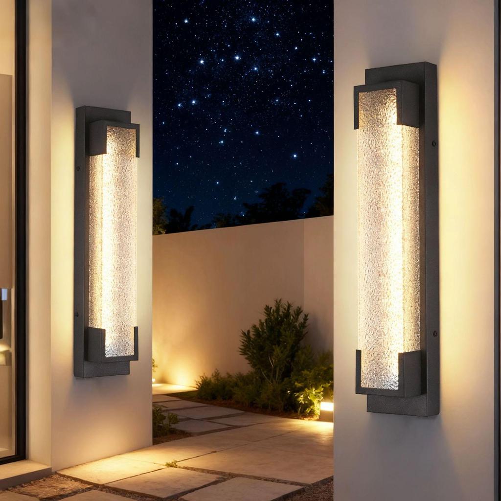 Diamond Pattern Waterproof Outdoor Wall Light for Gates, Courtyards, Balconies, and Gardens