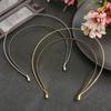 DIY Material Headband Lolita Halo Headbands Bridal Gothic Double Layer Crown
