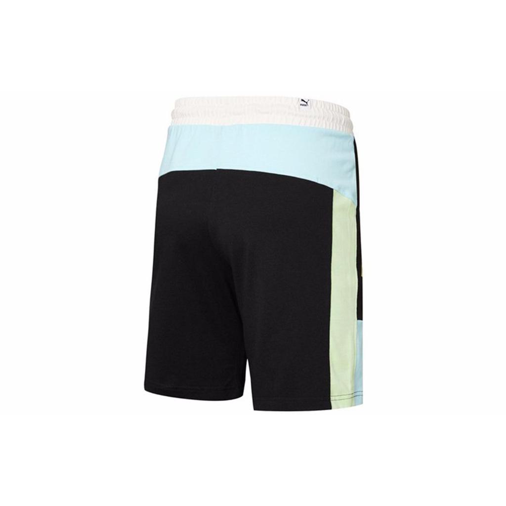 Puma Florida Sommer Colorblock Logo Kordelzug Sportshorts Herren Unterteile Schwarz 534003-01