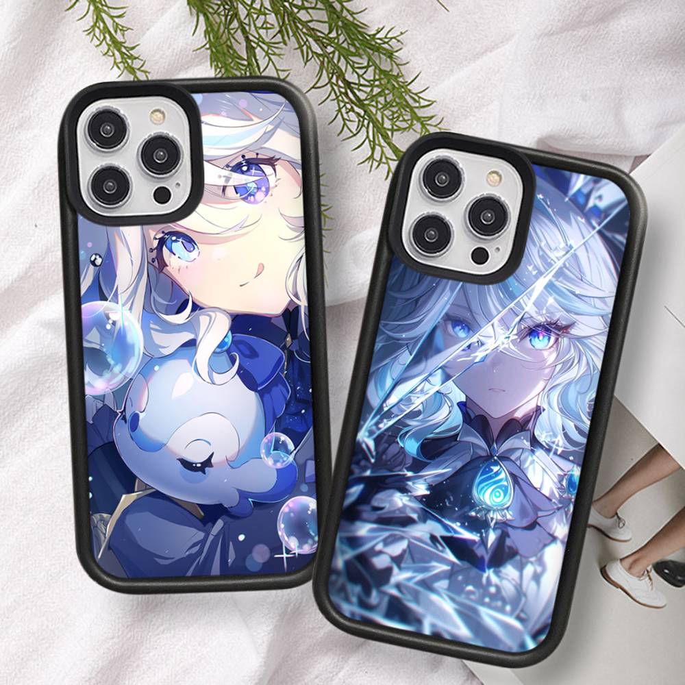 Genshin Impact Furina PC+TPU Phone Case For iPhone 17 16 15 14 PRO MAX 11 12 13 PLUS MINI Cover