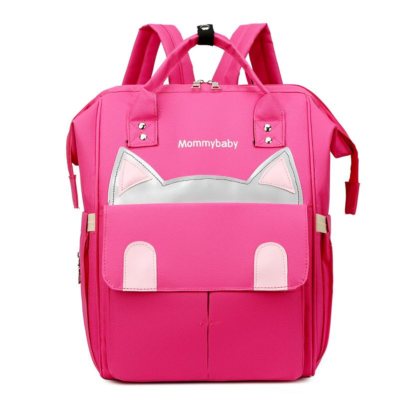 New Multi Functional Large Capacity Portable Milk Bottle Insulated Mother and Baby Bag Simple and Fashionable Backpack Mommy Bag