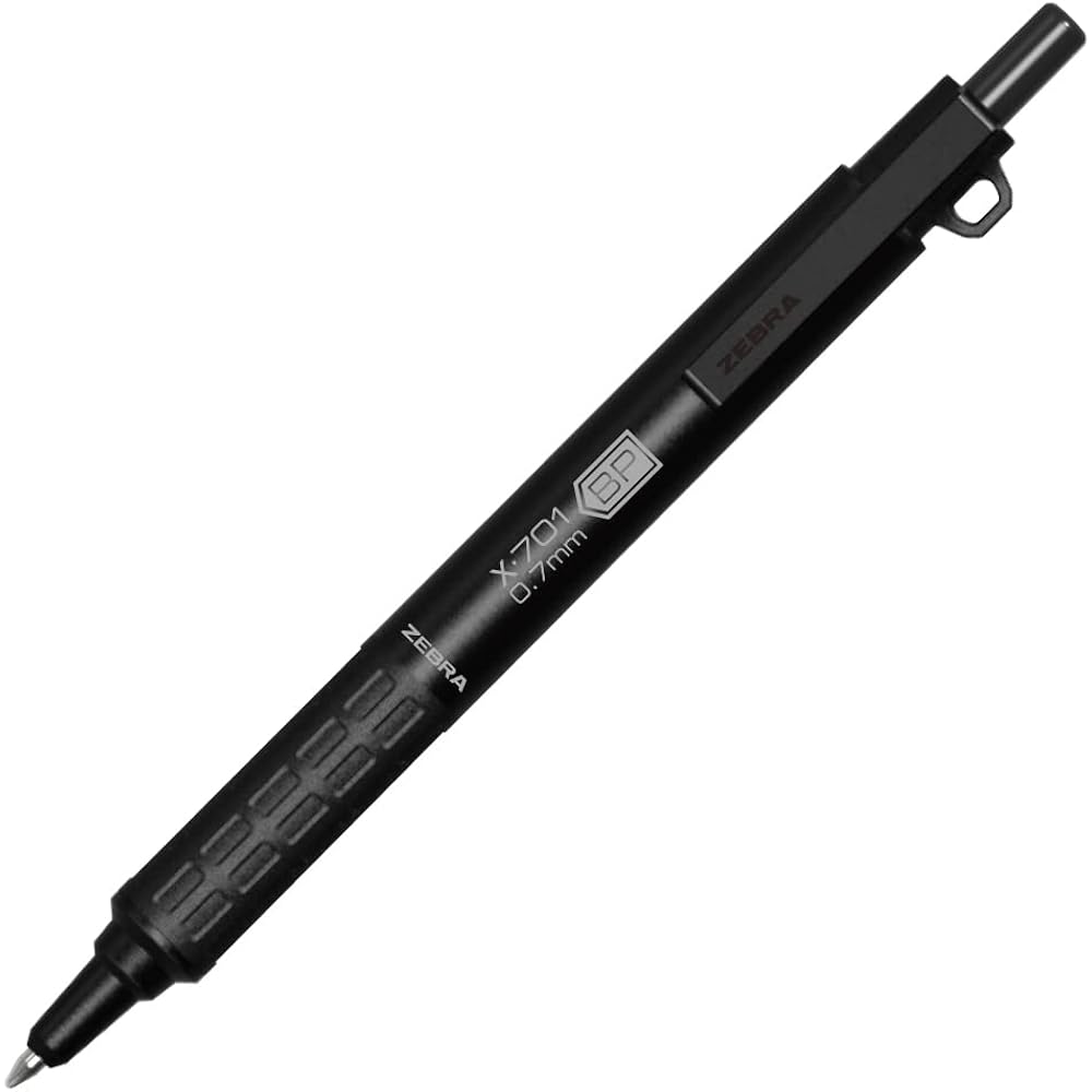 Zebra X-701 Oil-based Ballpoint Pen, Pressurized, 0.7 Mm, Black Ink, BAZ97-BK-KN