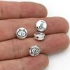 10Pcs Antique Silver Plated Cat Fish Spacer Beads Round Loose Beads For Jewelry Making Bracelet Accessories 10Mm