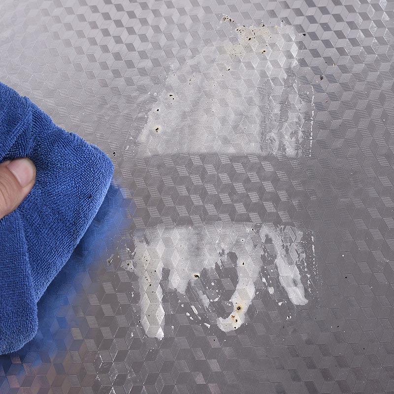 Self-Adhesive Waterproof Kitchen Foil: Moisture-Proof, Oil-Proof, Heat-Resistant, Thickened Aluminum Sticker for Cabinets and Stoves