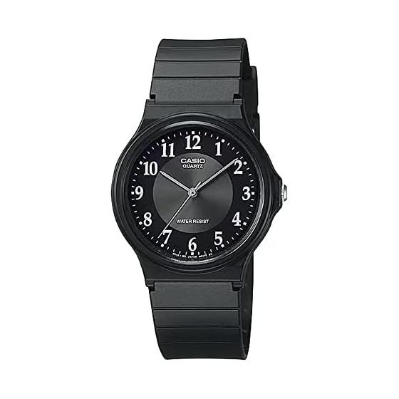 CASIO аналоговые часы Chipkashi Дешевые Casio MQ-24-1B3L полиуретановый ремешок унисекс черный двухцветный цвет модель для зарубежного рынка [параллельный импорт]