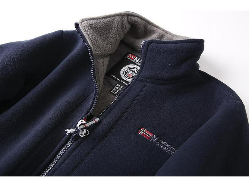 Herren Norwegen Plüsch Doppelseitige Fleecejacke: Warme, lässige, locker sitzende Überbekleidung in Übergröße für Herbst/Winter