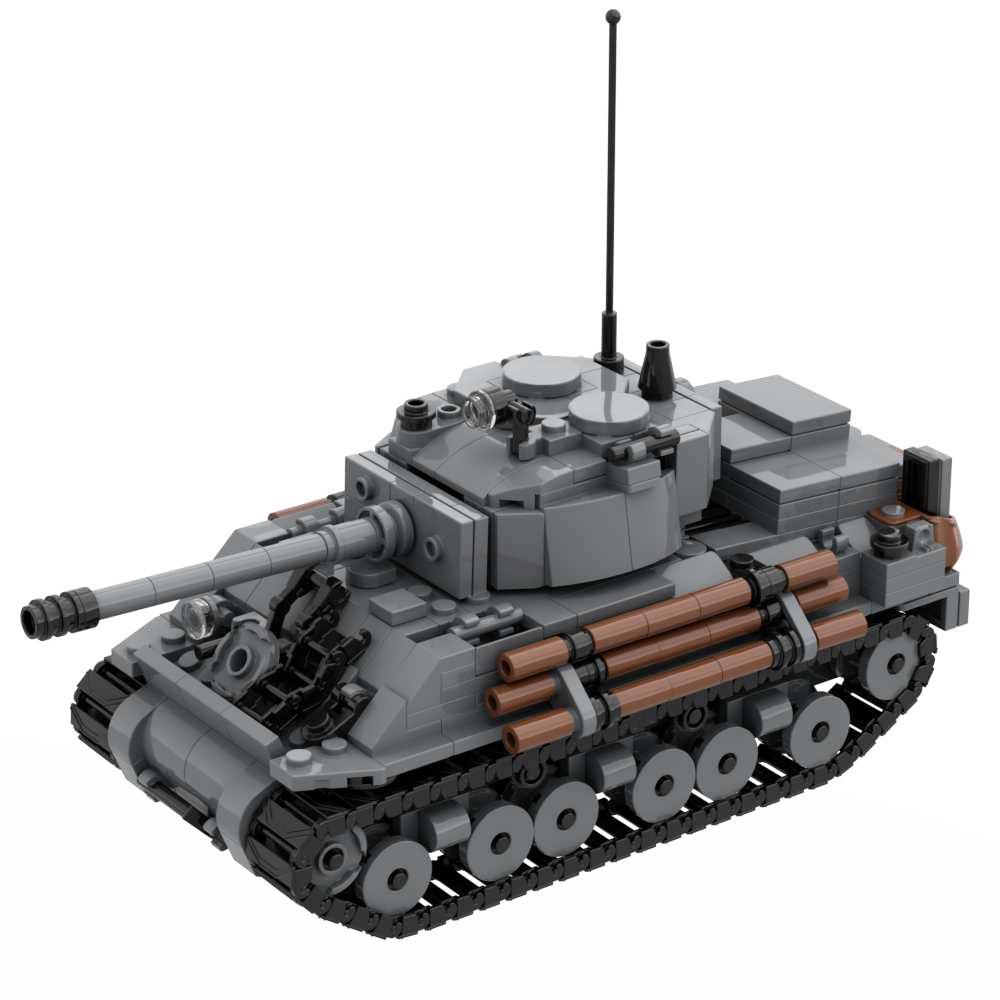 US Army Sherman Medium Tank Fury M3 M4A2 M4A3 WW2 Military Building Block Toy Assembly Set Compatible with Brands